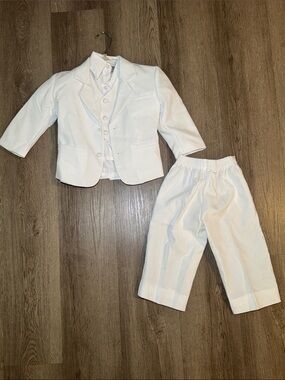 Toddler White 3-Piece Suit Set